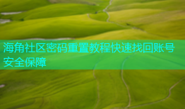 海角社区密码重置教程快速找回账号安全保障