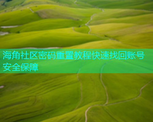 海角社区密码重置教程快速找回账号安全保障